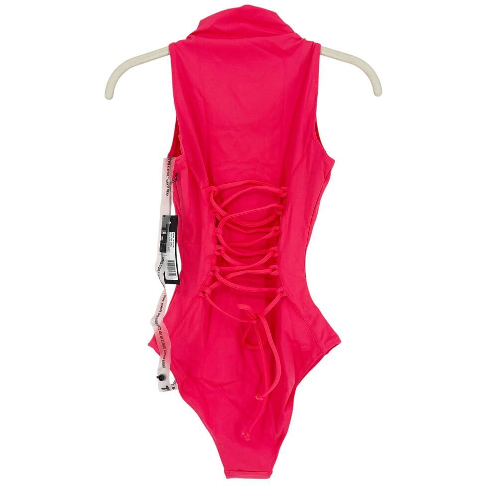 TA3 Sleeveless Surfy Shapewear One Piece Swimsuit Hot Coral Size XS NWT - Picture 9 of 10